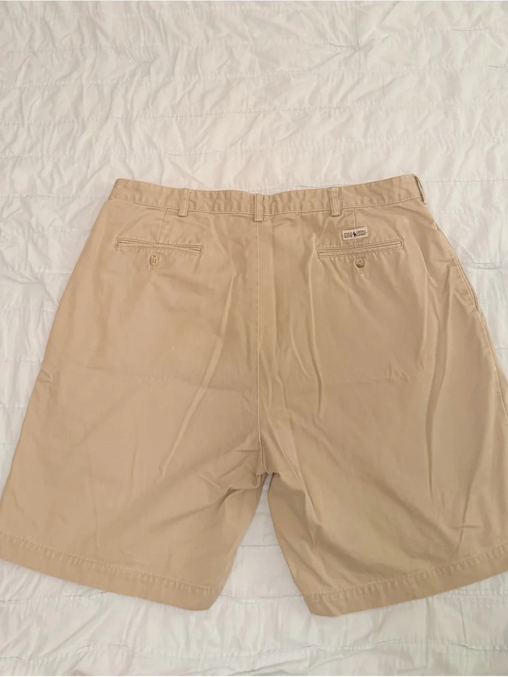Ralph Lauren Khaki Flat Front Chino Shorts